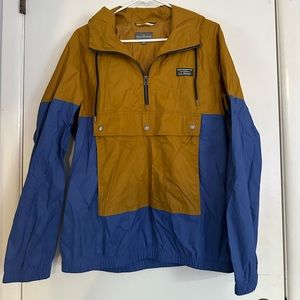 LL Bean wind breaker/rain pull over with hood